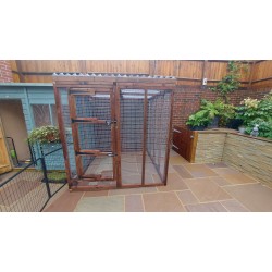 6FT x 6FT Waterproof Animal Enclosure with 16G Fox with Dog Proof Mesh
